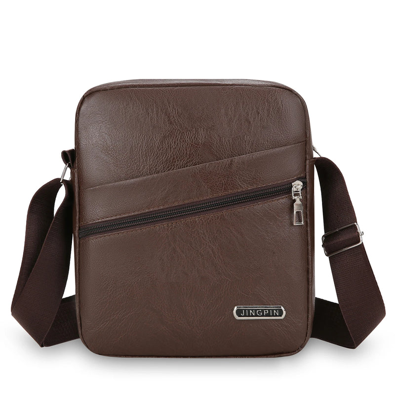 Bolsa de ombro masculina mensageiro zíper bolso